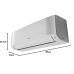 Split Ac Hitachi 1.5 Ton 3 Star Fixed Speed Logicool Split AC (100% Copper, Dust Filter, 2022 Model, Senpai 3200FL,318PCAIBW, White)