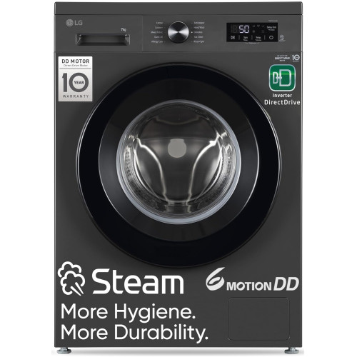Washing Machine LG Front Load Washing Machine FHB1207Z2M Inverter Direct Drive, Middle Black 7Kg Washing Machine LG Front Load Washing Machine FHB1207Z2M Inverter Direct Drive, Middle Black 7Kg